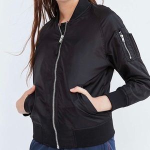 Urban Outfitters Black Bomber